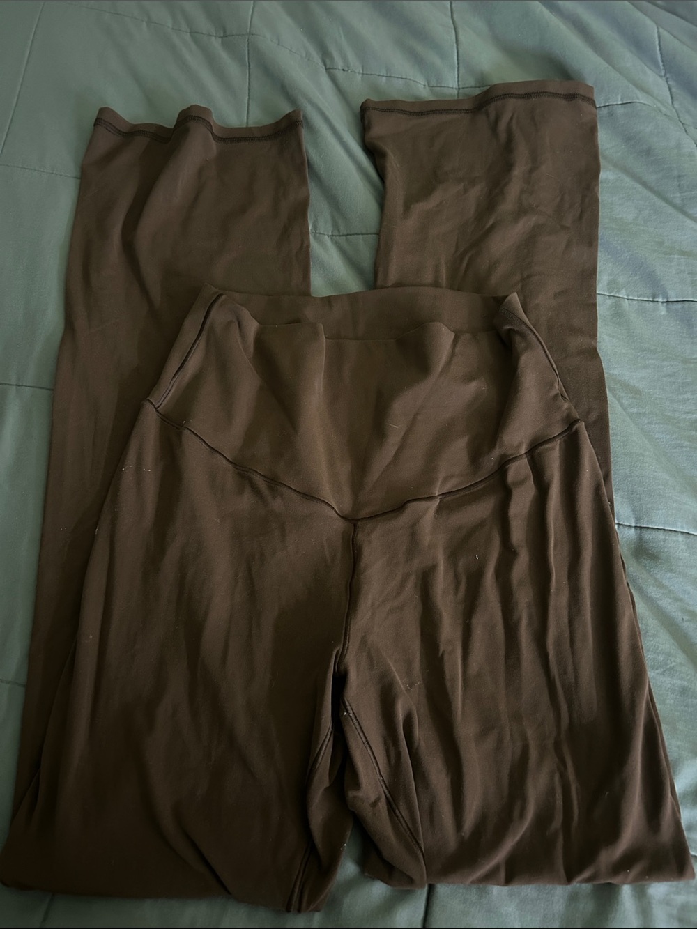 Women's High-Waist Stretch Yoga Pants - Brown